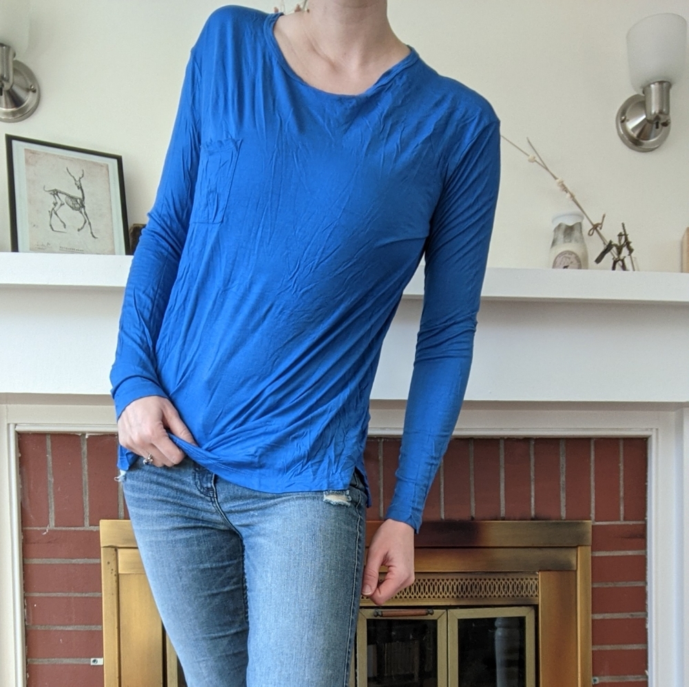 Madewell Royal Blue Longsleeve Sz M